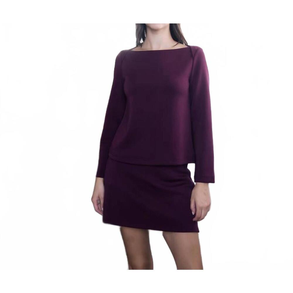 NEW P.CILL vera butter modal boat neck top in port